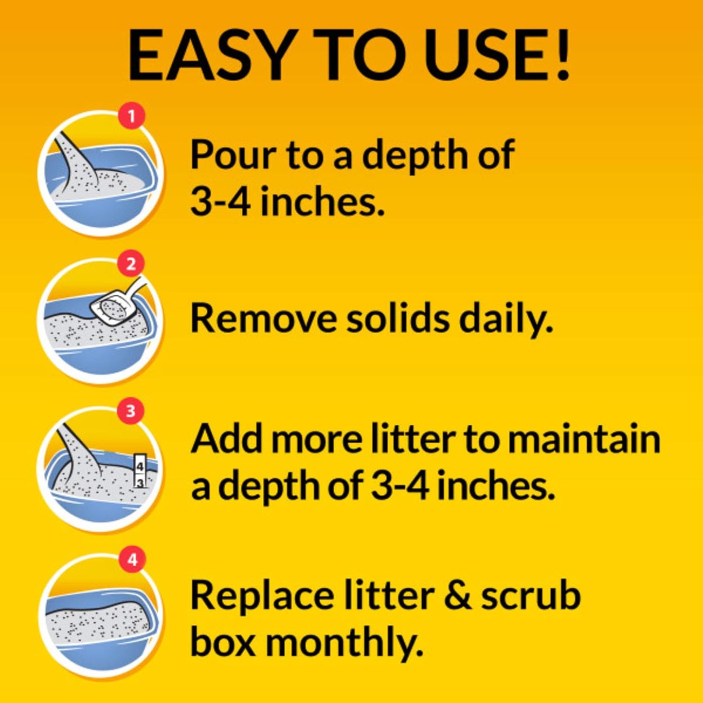Purina  Clumping Cat Litter, Tidy Max 4 in 1 Strength Multi Cat Litter - 38 Lb. Box
