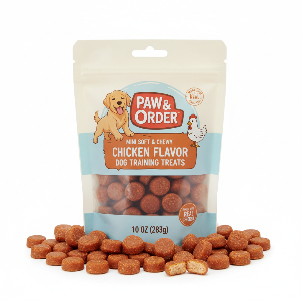 Chicken flavor dog training treats